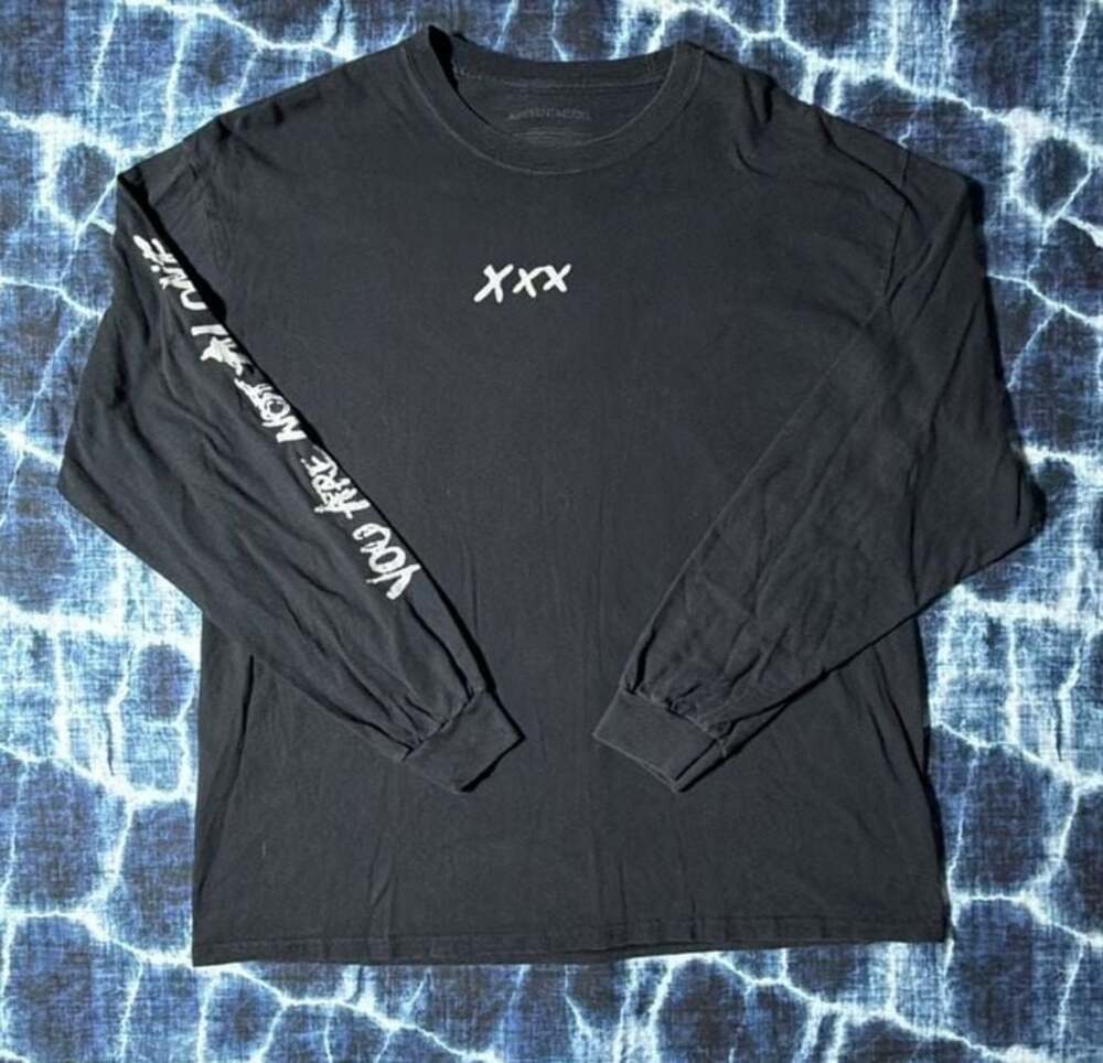 XXXTentacion Long Sleeve You Are Not Alone Rap Graphic T-Shirt